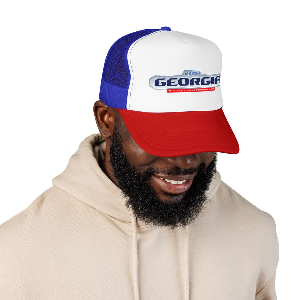 Georgia Retro Game Badge - Foam Trucker  (3 Color Options)