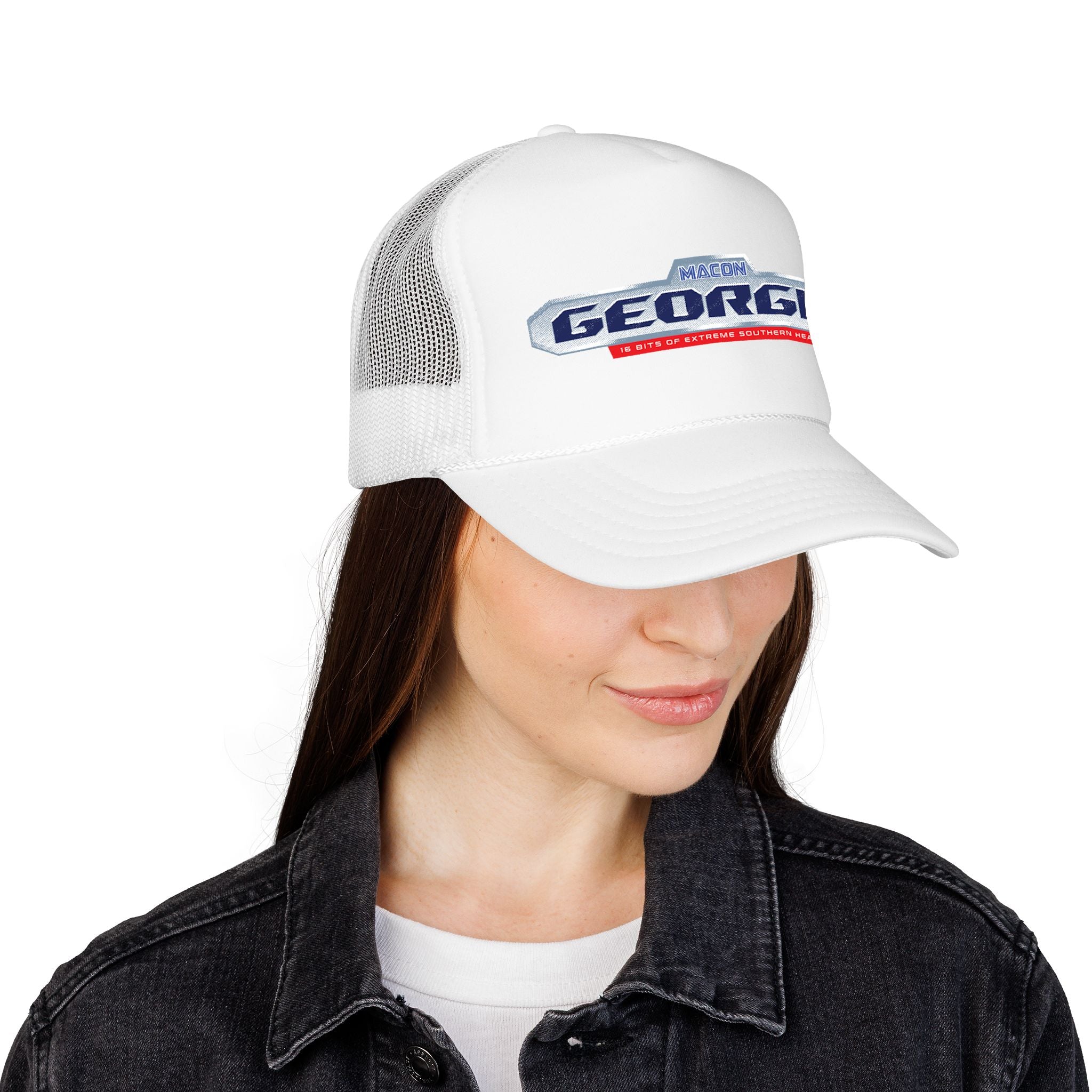 Georgia Retro Game Badge - Foam Trucker  (3 Color Options)