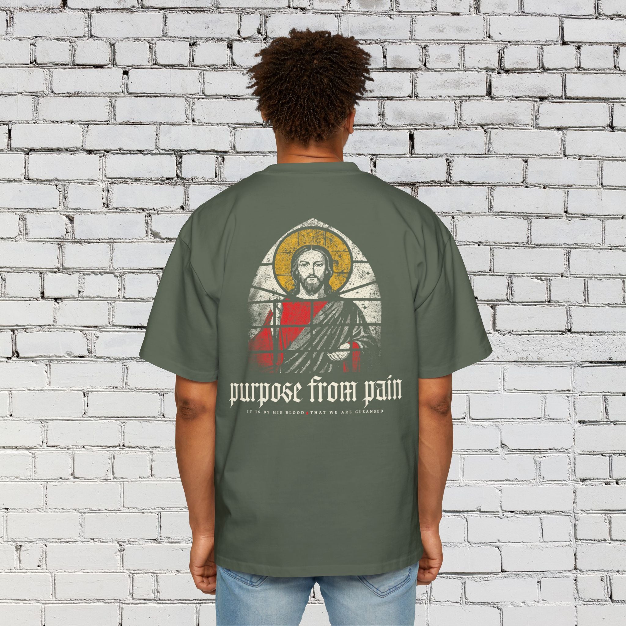 Purpose From Pain Stained Glass T-shirt