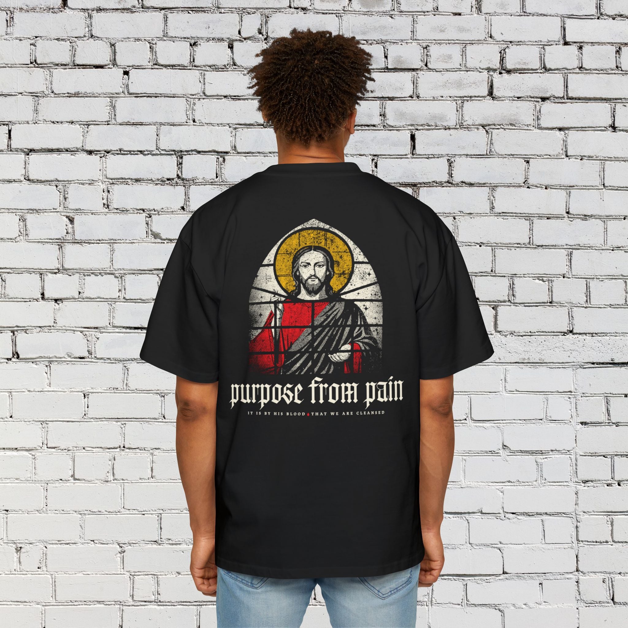 Purpose From Pain Stained Glass T-shirt