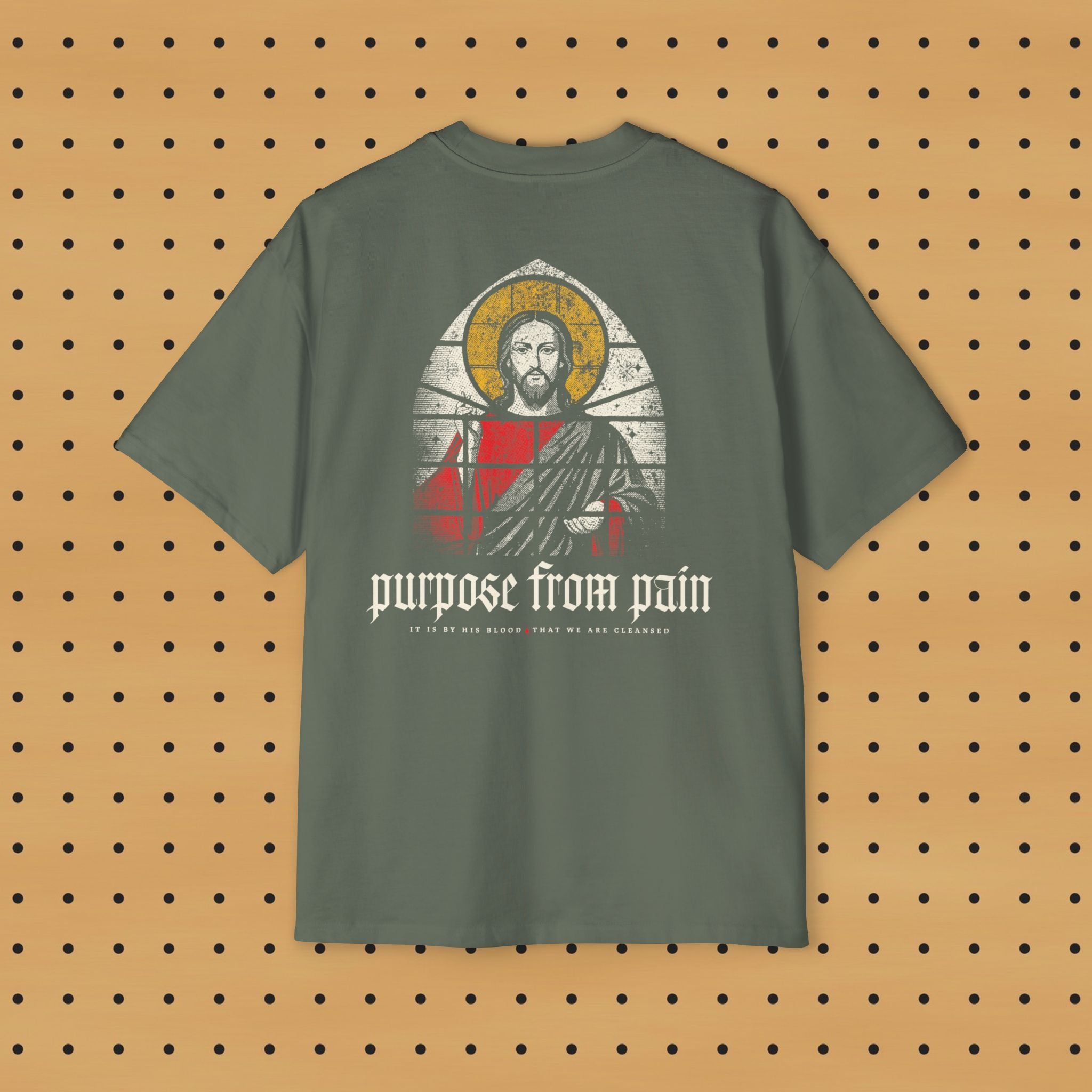 Purpose From Pain Stained Glass T-shirt