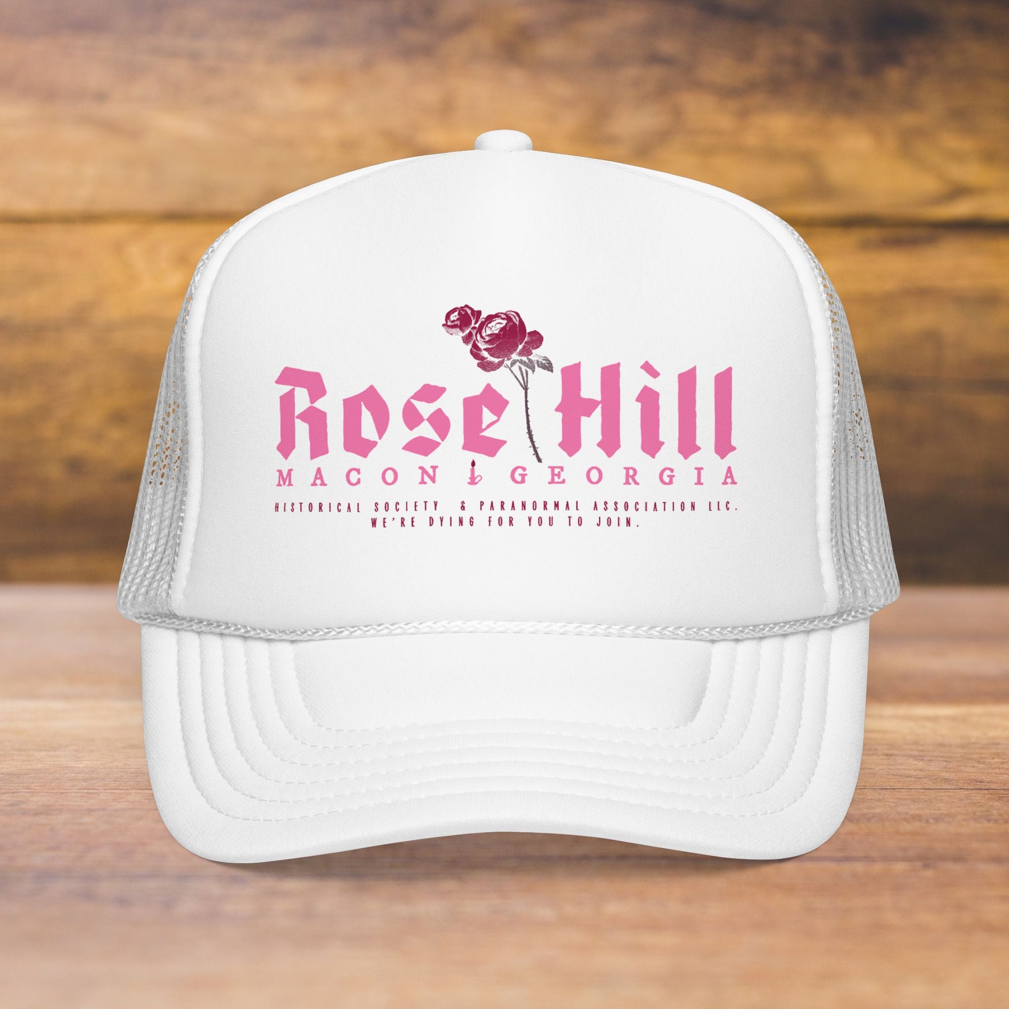 Rose Hill  - Foam Trucker Hat - Pink
