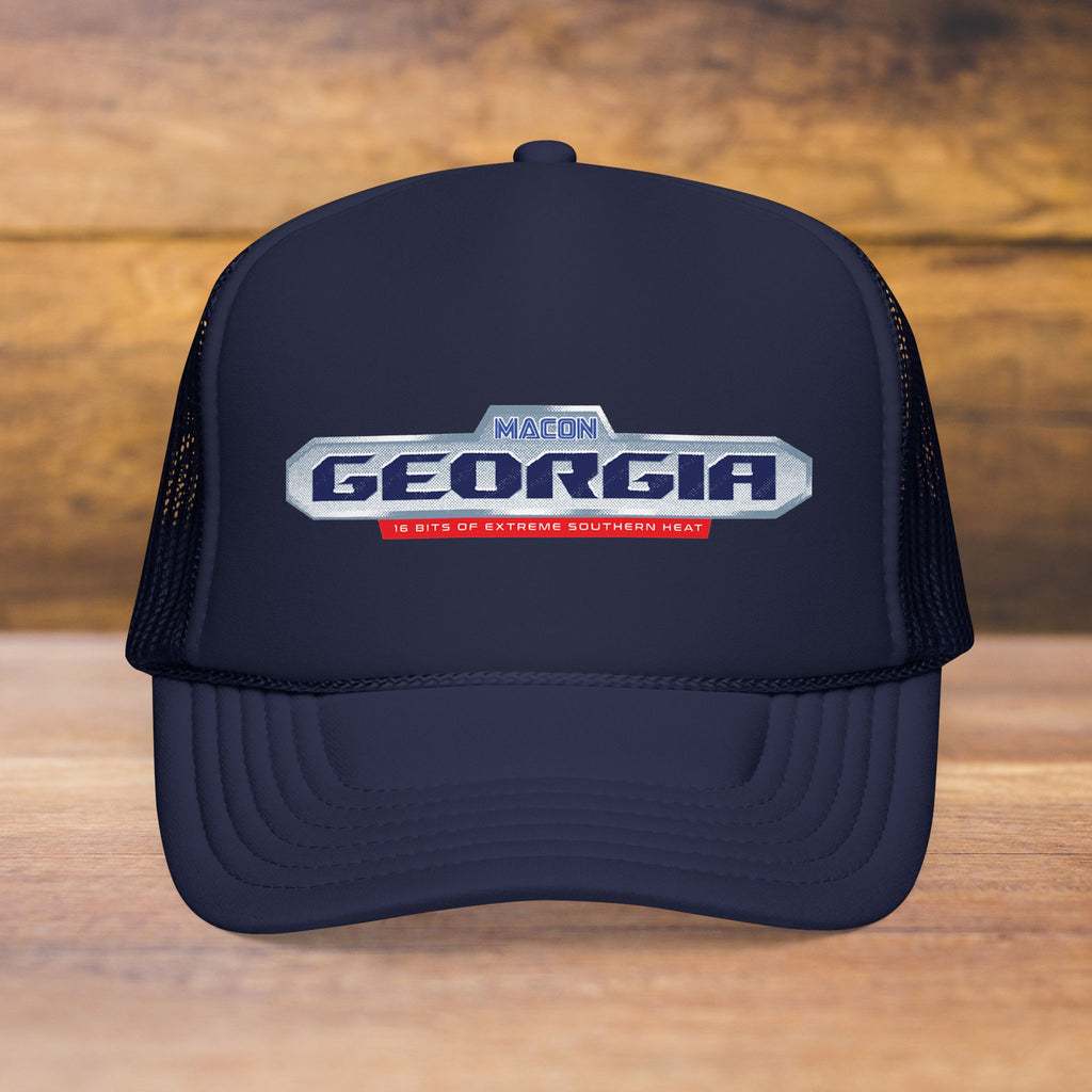 Georgia Retro Game Badge - Foam Trucker  (3 Color Options)
