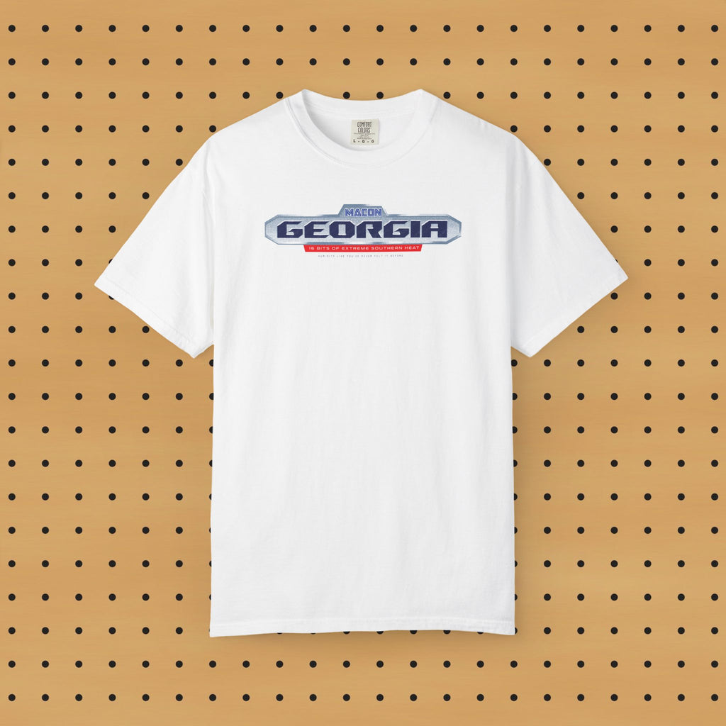 Macon Retro Game Badge T-shirt - White