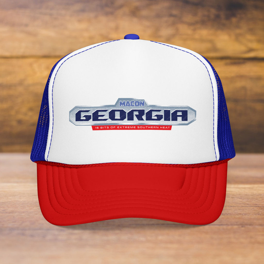 Georgia Retro Game Badge - Foam Trucker  (3 Color Options)