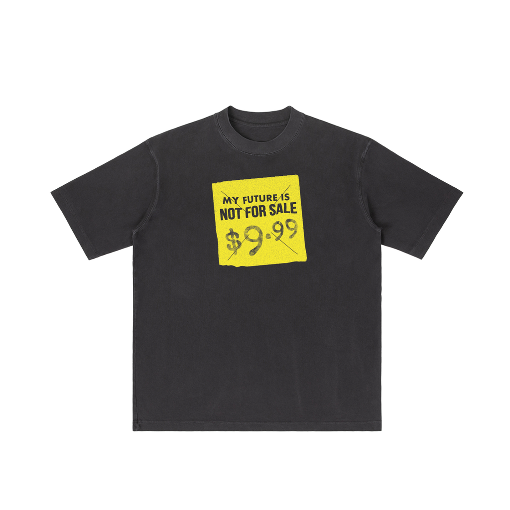 Not for Sale - Vintage Wash Drop Shoulder T-shirt