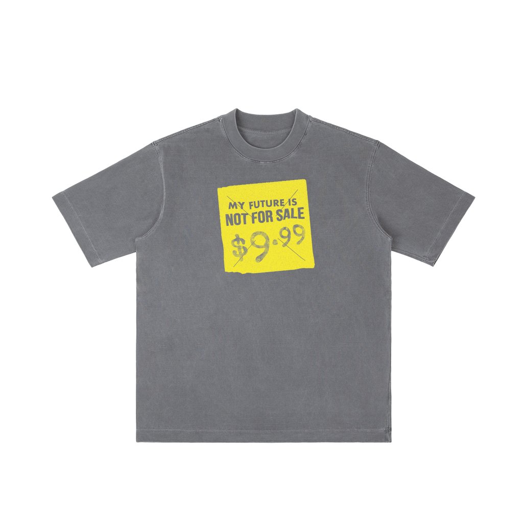 Not for Sale - Vintage Wash Drop Shoulder T-shirt